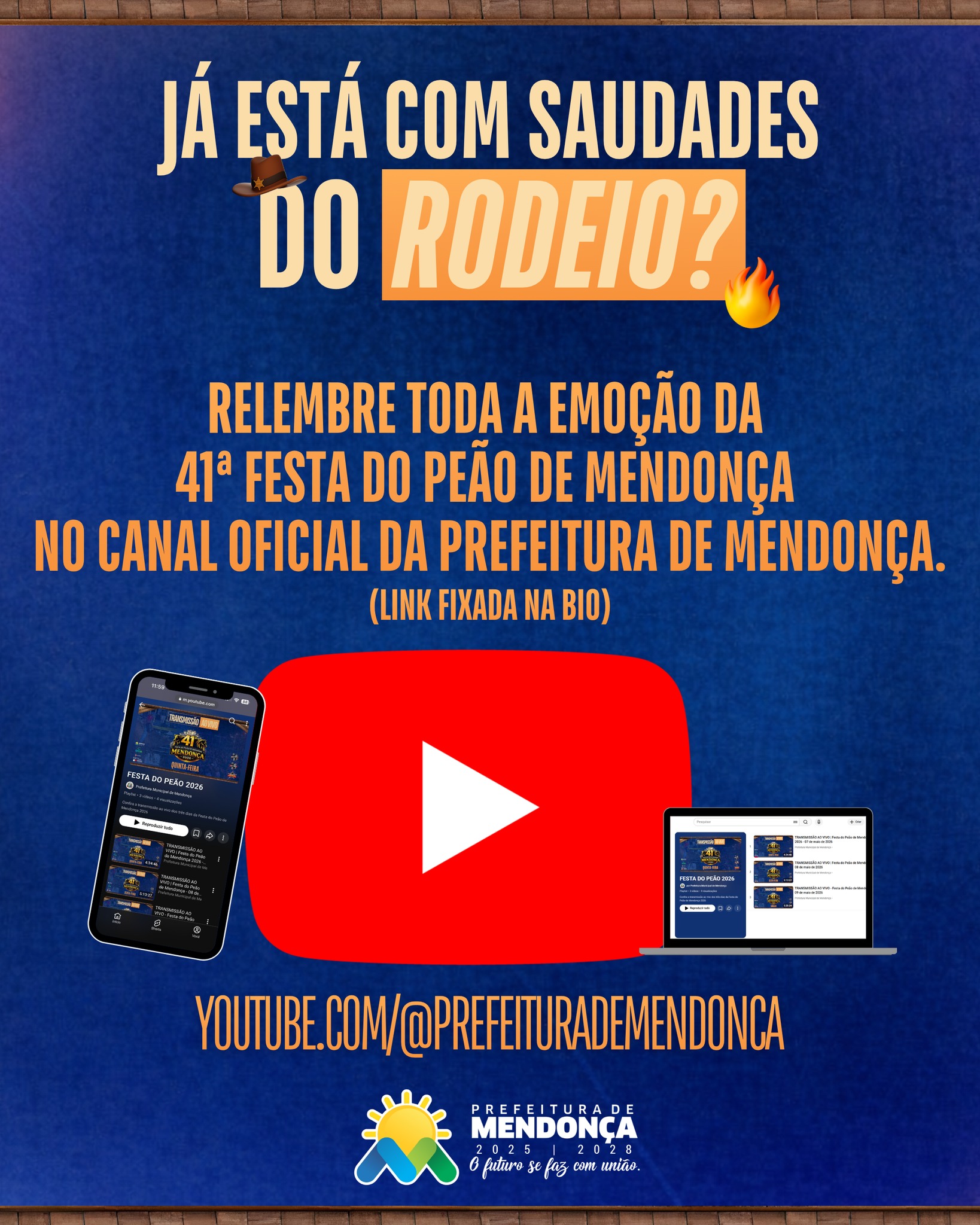 🤠🎥 A emoção da 41ª Festa do Peão de Mendonça continua viva!